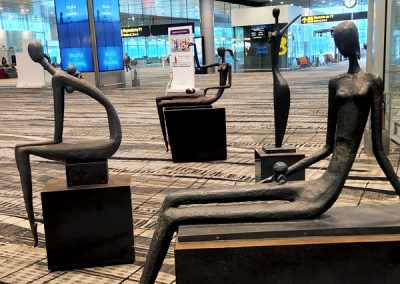 Sculptures at Singapore Airport Terminal 3